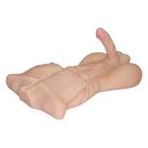Masturbator Barbat cu Penis Mistress "Strong Man" 51 cm - Natural - dimensiuni complete