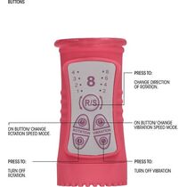 Vibrator Shots Toys »Rotating Beetle« 23 cm - Roz#