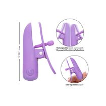 Cleme Sfarcuri cu Vibratii California Exotics "Nipplettes" - Violet##