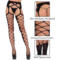 Ciorapi Diamond Net Leg Avenue Negru
