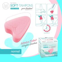 Soft Tampons Normal 3 buc JoyDivision - utilizare sauna inot sport intimitate