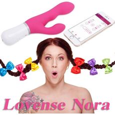 Vibrator Videochat Lovense »Nora« 20 cm - Roz