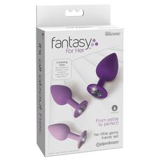 Set 3 Dopuri Anale Pipedream &raquo;Fantasy For Her&laquo;, Little Gems Trainer - violet