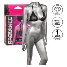 Ambalaj Radiance Triangle Bikini Top - accente cu pietre, spalare manuala, garantie 1 an