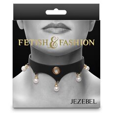 Guler BDSM NS Novelties Fetish & Fashion Jezebel, negru - cutie fata