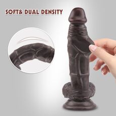 Dildo Chisa Novelties "Fashion Dude" 22 cm - Negru- dubla_densitate