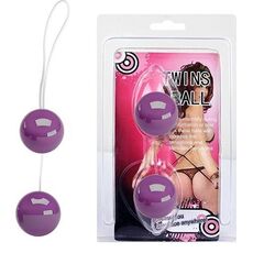 ​Twins Ball - bile vaginale fine pentru antrenarea muschilor vaginali - Exercitii Kegel - Violet ambalaj
