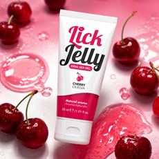 Lubrifiant Lick Jelly aroma Cirese, 50 ml - Erotica.ro
