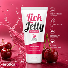Lubrifiant Lick Jelly aroma Cirese, 50 ml