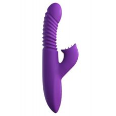 Vibrator Ultimate Thrusting Clit Stimulate-Her cu impingere si functie de incalzire, 23,5 cm.