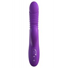 Vibrator Ultimate Thrusting Clit Stimulate-Her cu impingere si functie de incalzire, 23,5 cm.