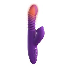 Vibrator Ultimate Thrusting Clit Stimulate-Her cu impingere si functie de incalzire, 23,5 cm.