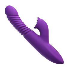 Vibrator Ultimate Thrusting Clit Stimulate-Her cu impingere si functie de incalzire, 23,5 cm.