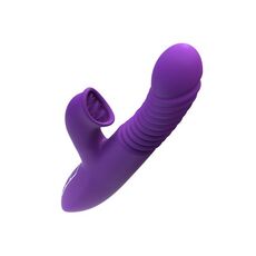 Vibrator Ultimate Thrusting Clit Stimulate-Her cu impingere si functie de incalzire, 23,5 cm.
