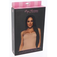 Peruca bruneta dreapta cu despartire centrala, Leg Avenue, 84 cm - cutia