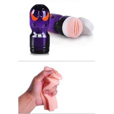 Masturbator Passion Cup Vagina 03, tinut in mana, TPE elastic comprimat