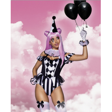 Peruca Roz Par Lung Ondulat Leg Avenue 55 cm - carnaval