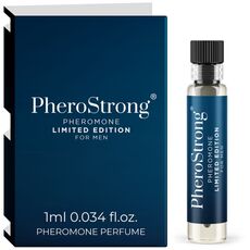 PheroStrong Pheromone Limited Edition for Men 1ml - cutie si flacon tester, culoare albastru inchis