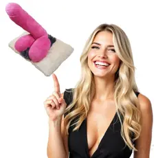Pernă gigantică cu penis 3D roz gluma