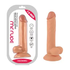Dildo Realistic Mr Rude 20 cm, Piele naturala