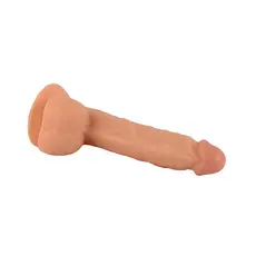 Dildo Realistic Mr Rude 21 cm, Piele naturala cu ventuza puternica