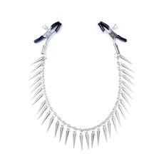 Cleme mameloane Exclusive Nipple Clamps No.10, lant cu franjuri de tepusi metalice