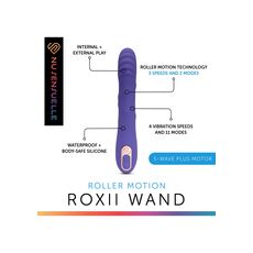 Roxii Roller Motion Wand Violet detaliu bile rotative