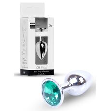 Dop Anal Plug Jewellery Silver Green