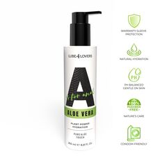 Lubrifiant Anal A is for Aloe Vera detaliu ambalaj