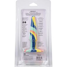 Groovy Silicone Anal Plug, [12,7 cm x 3,2 cm] verso cutie