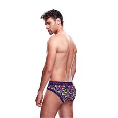 Chiloti Barbati Envy Menswear Unicorn si Donuts Bleumarin - vedere spate, banda elastica Envy