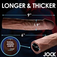 Manson Prelungitor Penis JOCK dimensiuni 9 inch lungime 1.9 inch latime 0.65 inch grosime adaugata
