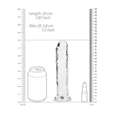 Dildo Realistc Suction Cup REALROCK  dimensiuni