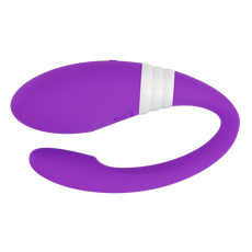 LELO Mahana Originals, vedere de sus cu bratul lat pentru stimulare interna si bratul subtire pentru clitoris