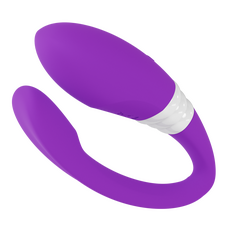 LELO Mahana Originals, vedere din unghi cu forma flexibila in C adaptata corpului