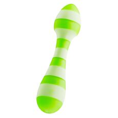 Vibrator wand Dreamtoys Glitz Green Girl verde, buton unic de control