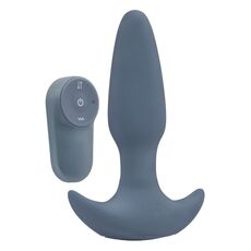 Vibrator anal Dreamtoys Pulz Phoebe albastru, baza ancora si telecomanda