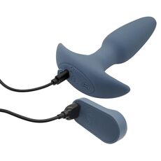 Vibrator anal Dreamtoys Pulz Phoebe albastru, vedere laterala