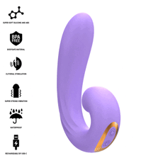 Vibrator INTENSE Meryl Double Vibration Clitoris, 10 Viteze, incarcare USB
