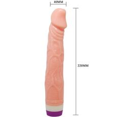 Vibrator Pleasure Vibe Flesh, [22 cm x 4cm] dimensiuni