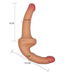 Dildo Dublu Double-Ended Strapless dimensiuni
