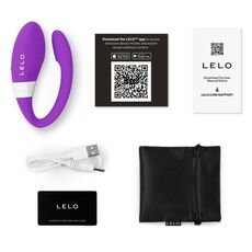 LELO Mahana Originals, continutul cutiei: dispozitiv, cablu incarcare USB, saculet satin, card garantie, coduri QR