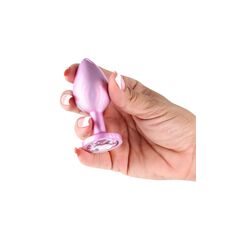 Plug Anal NS Novelties Iridescent Plug Medium, Roz Auriu, vedere suplimentara 4