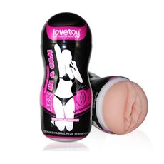 Masturbator Lovetoy "Vagin Sex in a Can" 16 cm - Natural