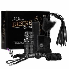 Set BDSM Fetish B-Series 10 piese, cutie Hidden Desire Chest cu toate componentele vizibile