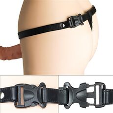 Vibrating Unisex Hollow Strap On - ham purtat, catarame de prindere