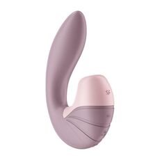 Vibrator Satisfyer Supernova in forma curbata, cu bratul flexibil pentru punctul G si capul de stimulare cu aer pentru clitoris