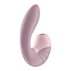 Vibrator Satisfyer Supernova, unghi lateral cu deschiderea de stimulare prin unde de presiune vizibila