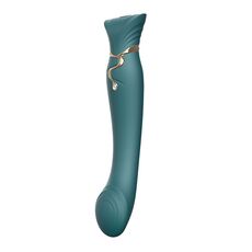 Vibrator Punctul G ZALO Queen Puls Wave, Verde, imagine principala