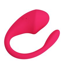 Vibrator purtabil Romance Thalia, vedere din fata cu partea externa mai lata si bratul subtire